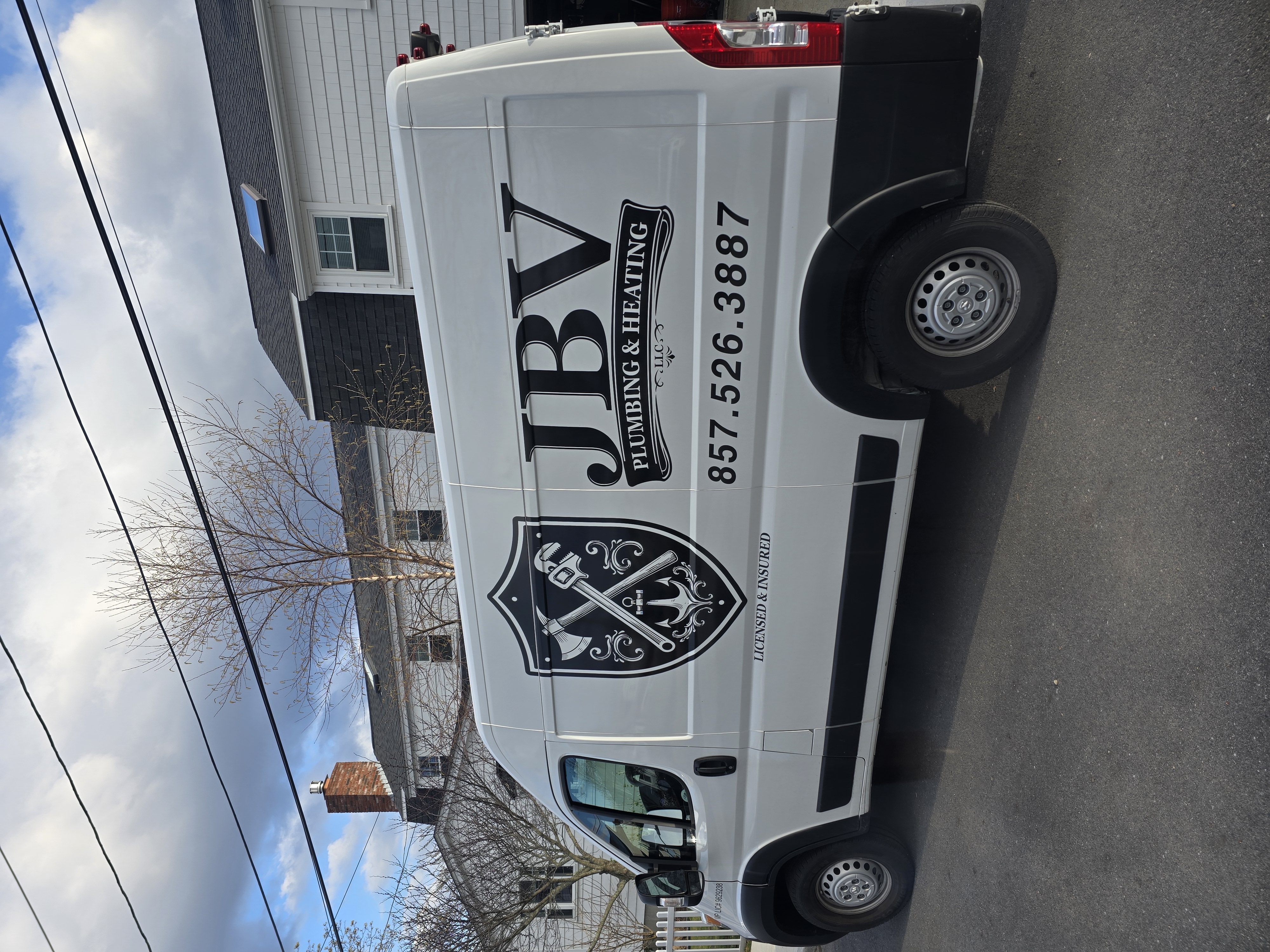 JBV Plumbing & Heating company van
