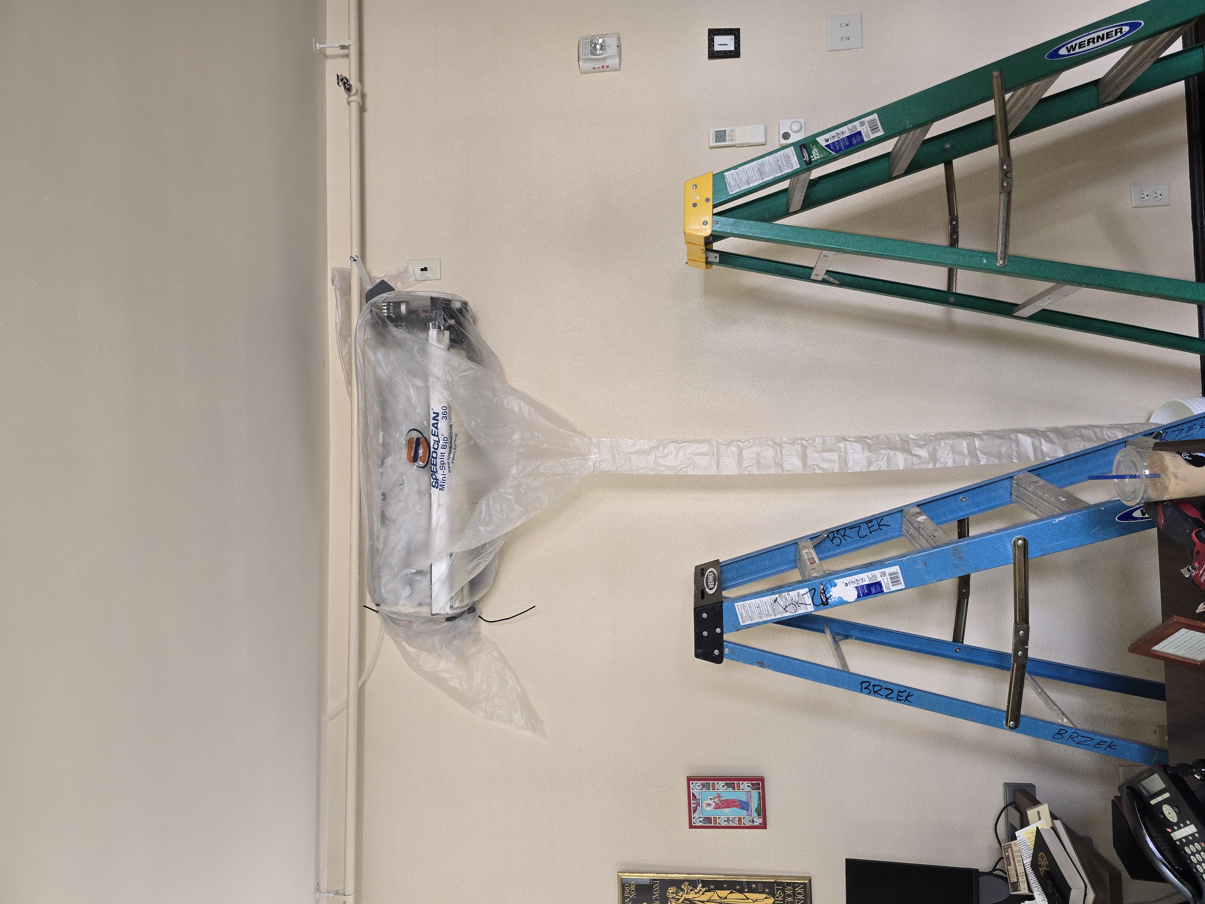 Shop storage and equipment setup